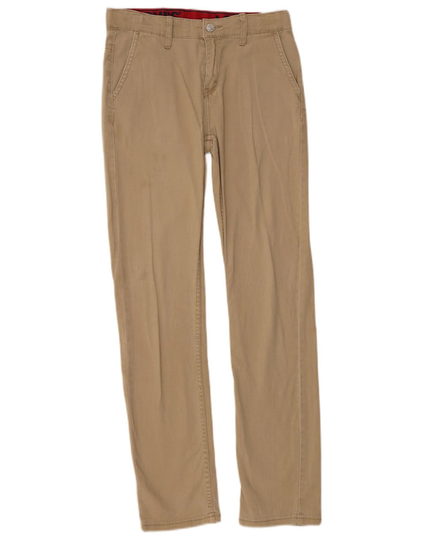 Levi's Ragazzi 502 Pantaloni Chino affusolati 13-14 anni W28 L30 Cotone Beige