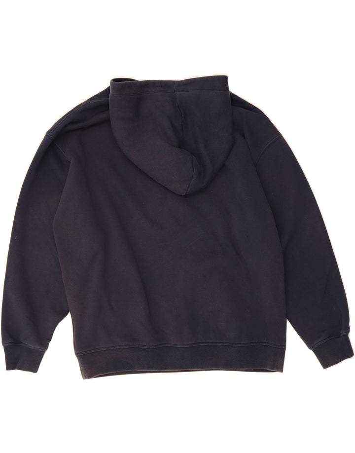 JACK WILLS Womens Oversized Graphic Hoodie Jumper UK 12 Medium  Navy Blue Vintage Jack Wills and Second-Hand Jack Wills from Messina Hembry 
