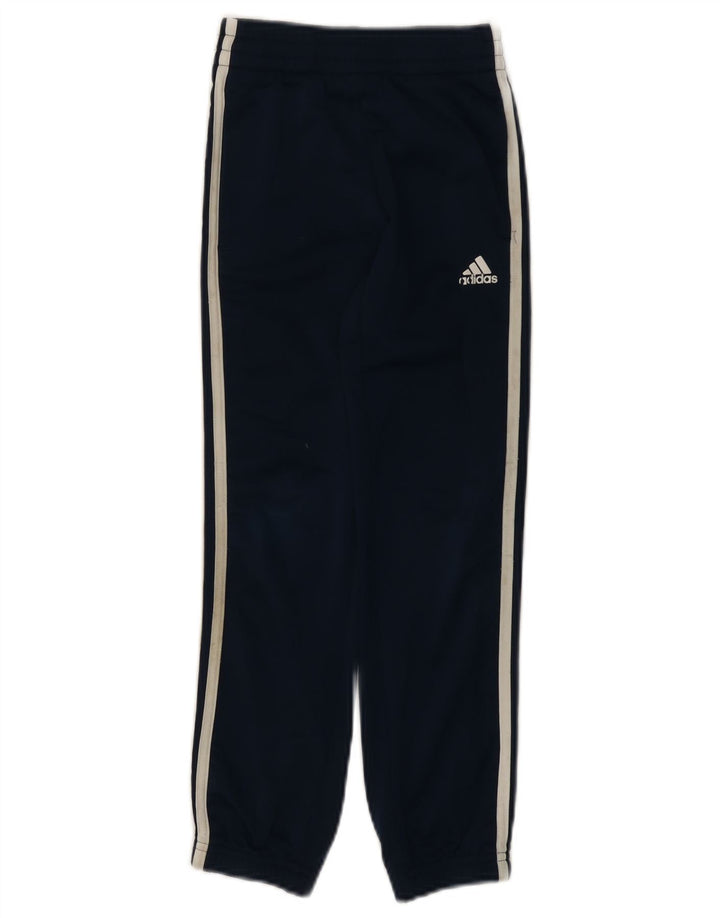 Pantaloni da tuta da ragazzo Adidas Joggers 7-8 anni in poliestere blu navy