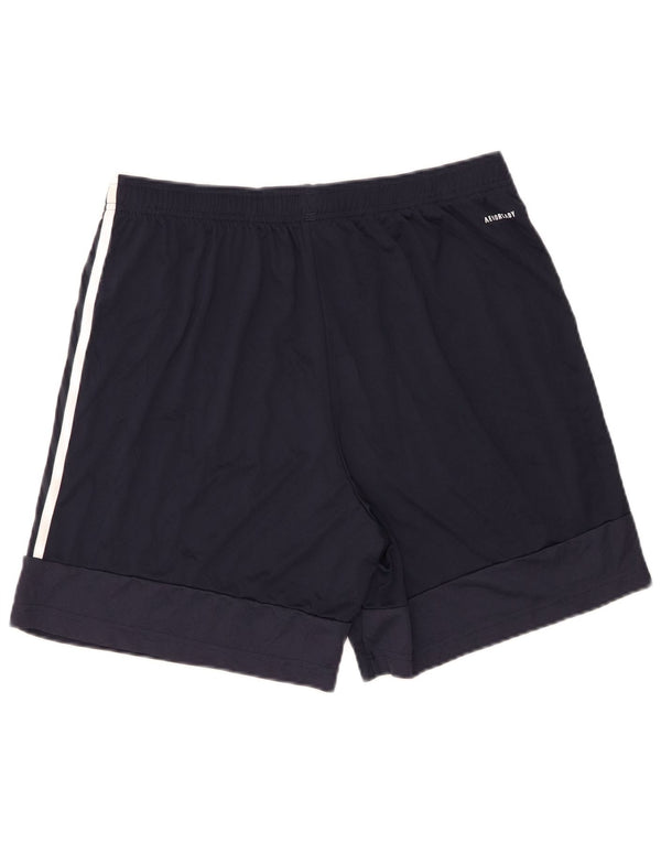 Pantaloncini sportivi Adidas Aeroready Regular Fit da uomo di grandi dimensioni in poliestere blu navy