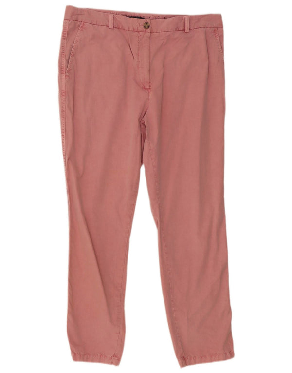 Pantaloni chino slim da donna Marks & Spencer UK 16 Large W34 L28 Rosa classico