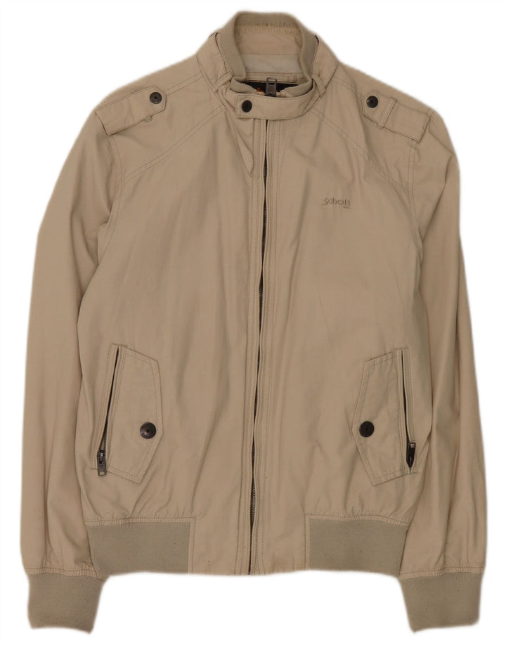 Giubbotto bomber militare da uomo Schott UK 38 Cotone beige medio
