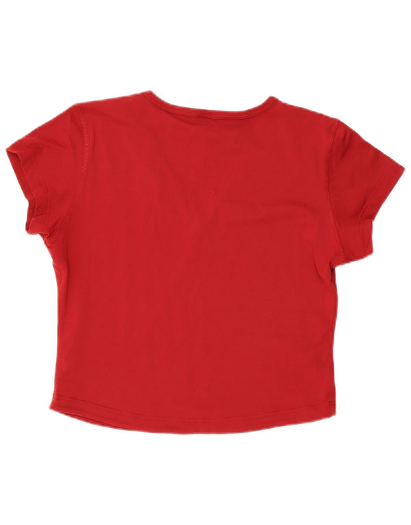 T-shirt corta da donna Adidas UK 20 2XL Poliammide bordeaux