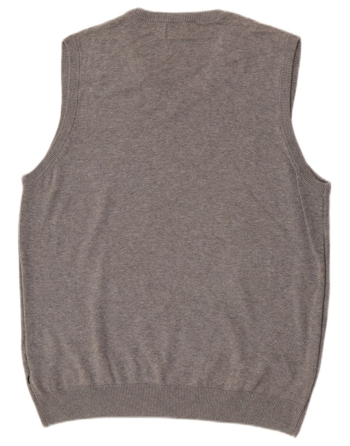 MARKS & SPENCER Canotta da uomo blu Harbour Vest UK 38/40 Grigio medio