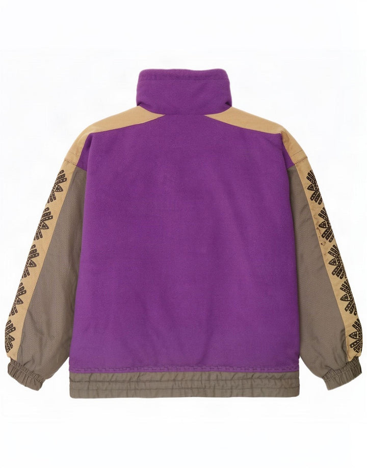 Giacca da sci pullover oversize da uomo Tonini UK 38 Blocco colore viola medio