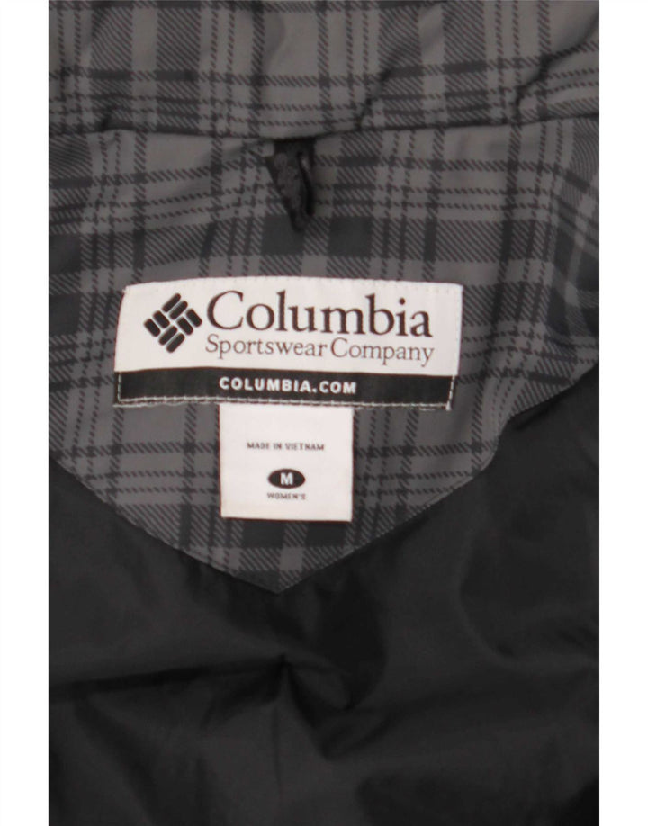Giacca imbottita con cappuccio da donna Columbia UK 14 grigio medio a quadri
