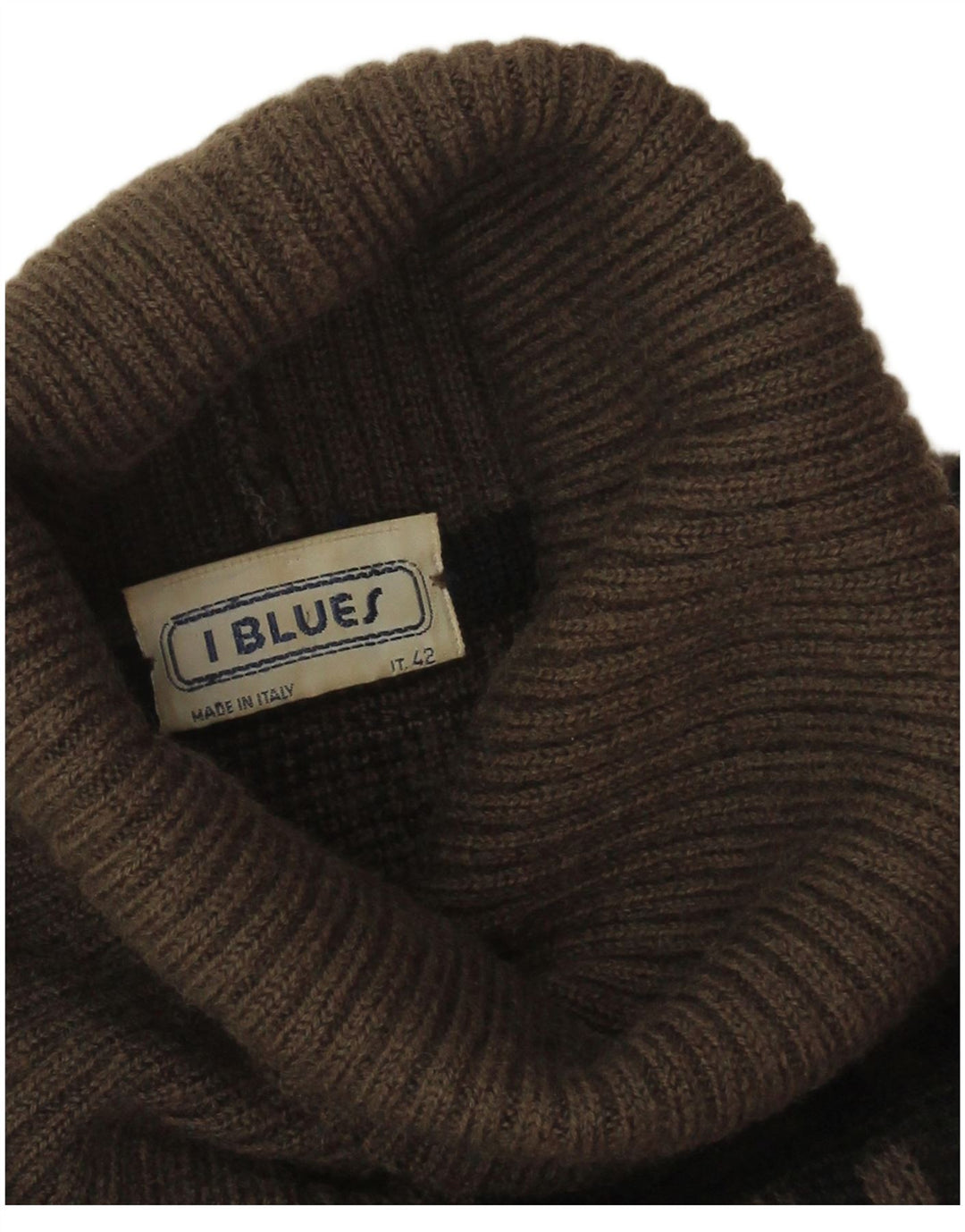 Maglione maglione collo alto da donna i Blues IT 42 Marrone medio geometrico