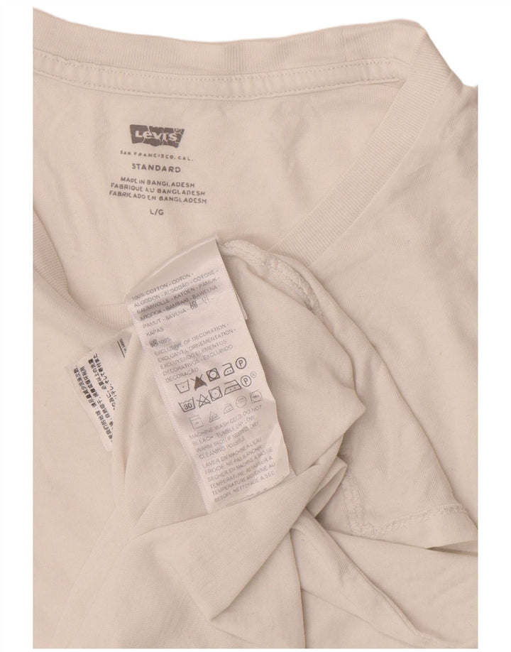 T-shirt da uomo Levi's Top Large in cotone bianco