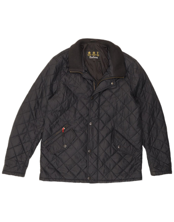 Giacca trapuntata da uomo Barbour UK 40 Large nera in poliammide