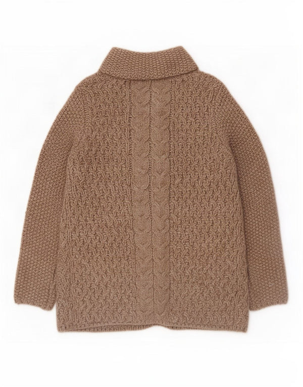 Maglione cardigan da donna Marks & Spencer UK 12 Acrilico beige medio