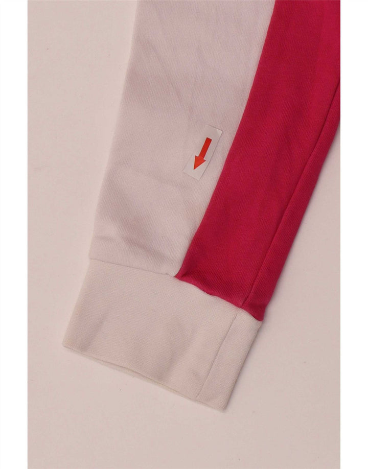 Felpa corta oversize da donna Fila, maglione UK 10 Small Pink Colourblock