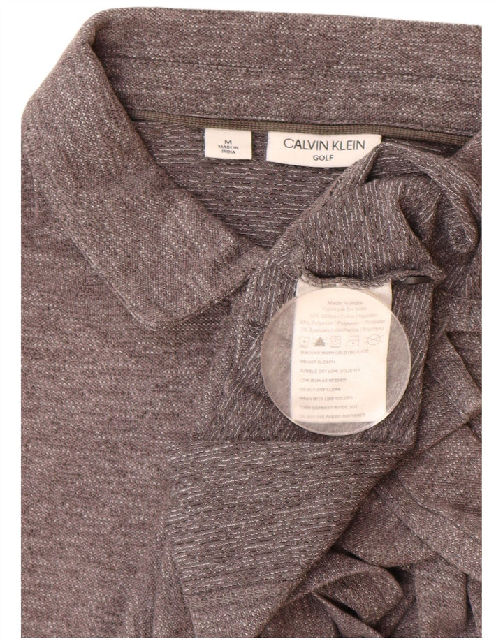 CALVIN KLEIN Polo Uomo Cotone Grigio Medio