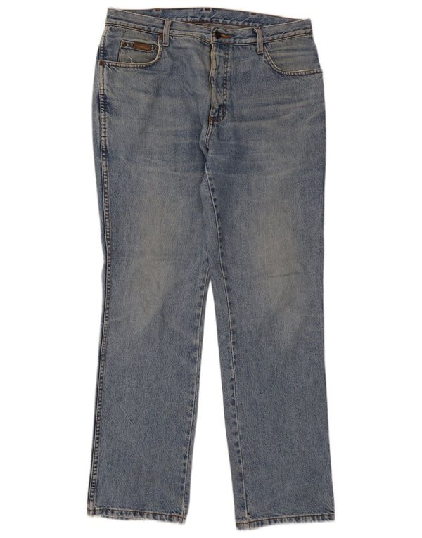 Jeans dritti da uomo Wrangler Texas W35 L32 cotone blu