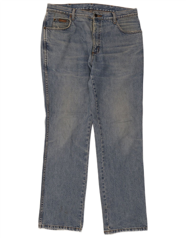 Jeans dritti da uomo Wrangler Texas W35 L32 cotone blu
