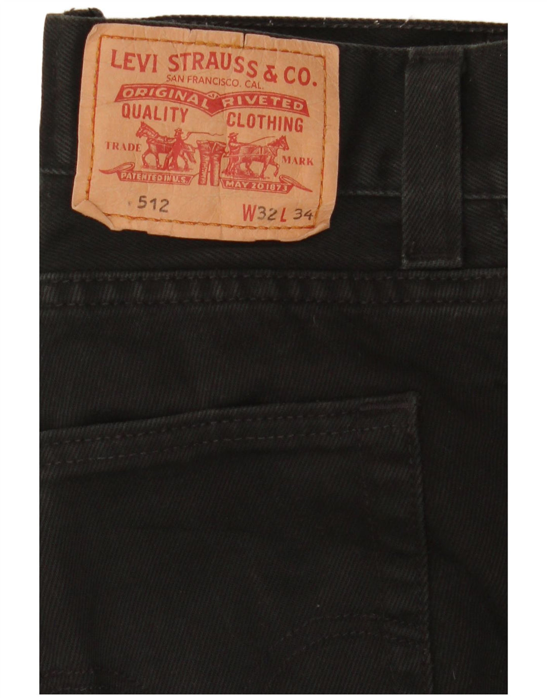 Jeans Levi's Uomo 512 Slim affusolati W32 L34 Neri