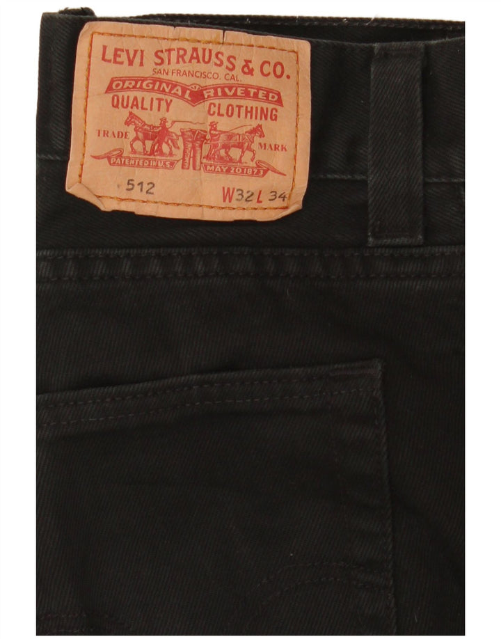 Jeans Levi's Uomo 512 Slim affusolati W32 L34 Neri