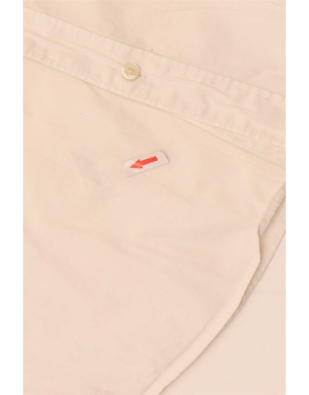 Camicia slim fit da uomo Tommy Hilfiger piccola in cotone bianco sporco