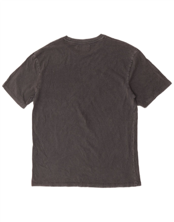 T-shirt grafica da uomo Topman Top piccola in cotone grigio