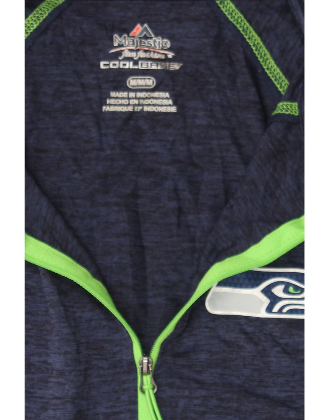 MAJESTIC Womens Pullover Tracksuit Top UK 12 Medium Navy Blue Vintage Majestic and Second-Hand Majestic from Messina Hembry 