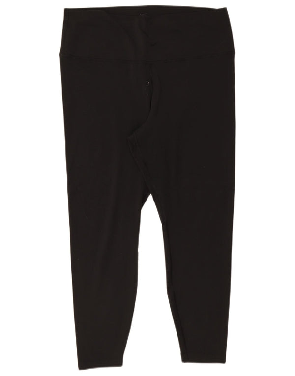 Leggings Nike Dri Fit Crop da donna UK 18 XL poliestere nero