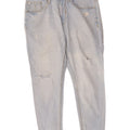 Jeans corti slim invecchiati Zara da donna EU 40 medio W30 L25 cotone blu
