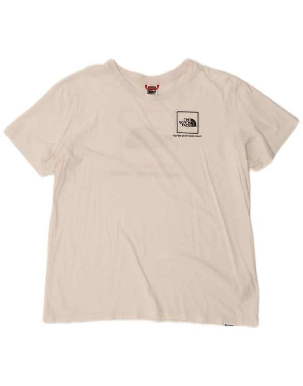 T-shirt grafica da donna The North Face Top UK 18 XL cotone bianco