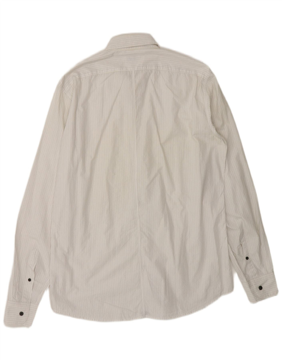 Camicia da uomo Dries Van Noten IT 52 Large cotone gessato bianco