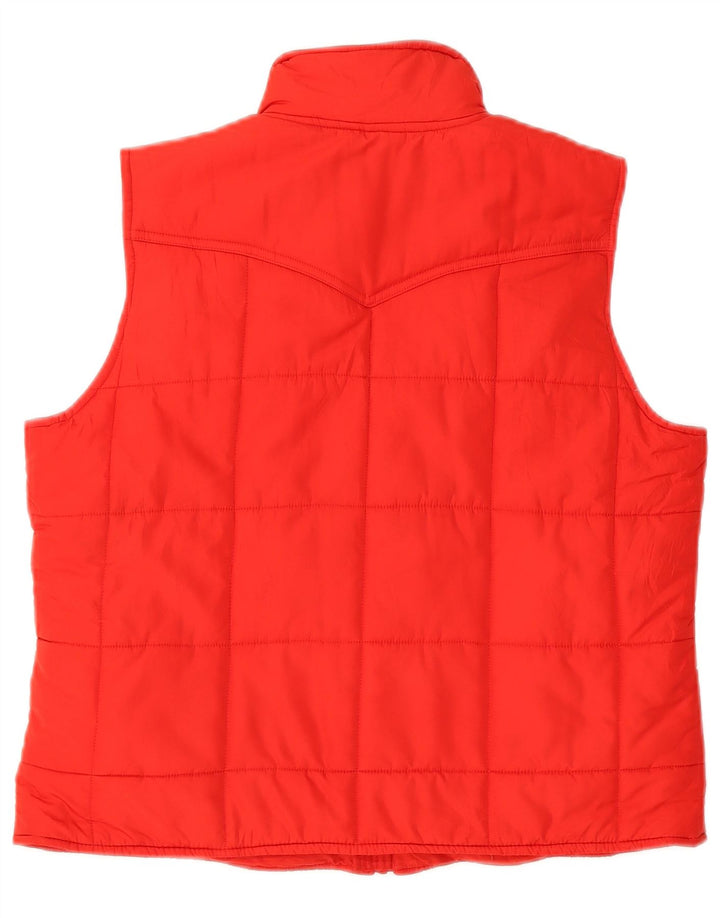 Gilet imbottito da donna Chaps UK 16 grande rosso poliestere