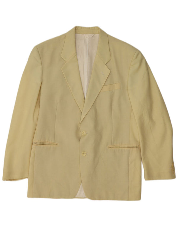 Giacca Blazer da Uomo a 2 Bottoni Renato Balestra IT 50 Large in Lana Gialla