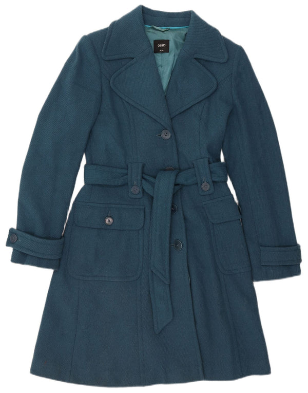 Soprabito da donna Oasis UK 10 piccolo in lana blu