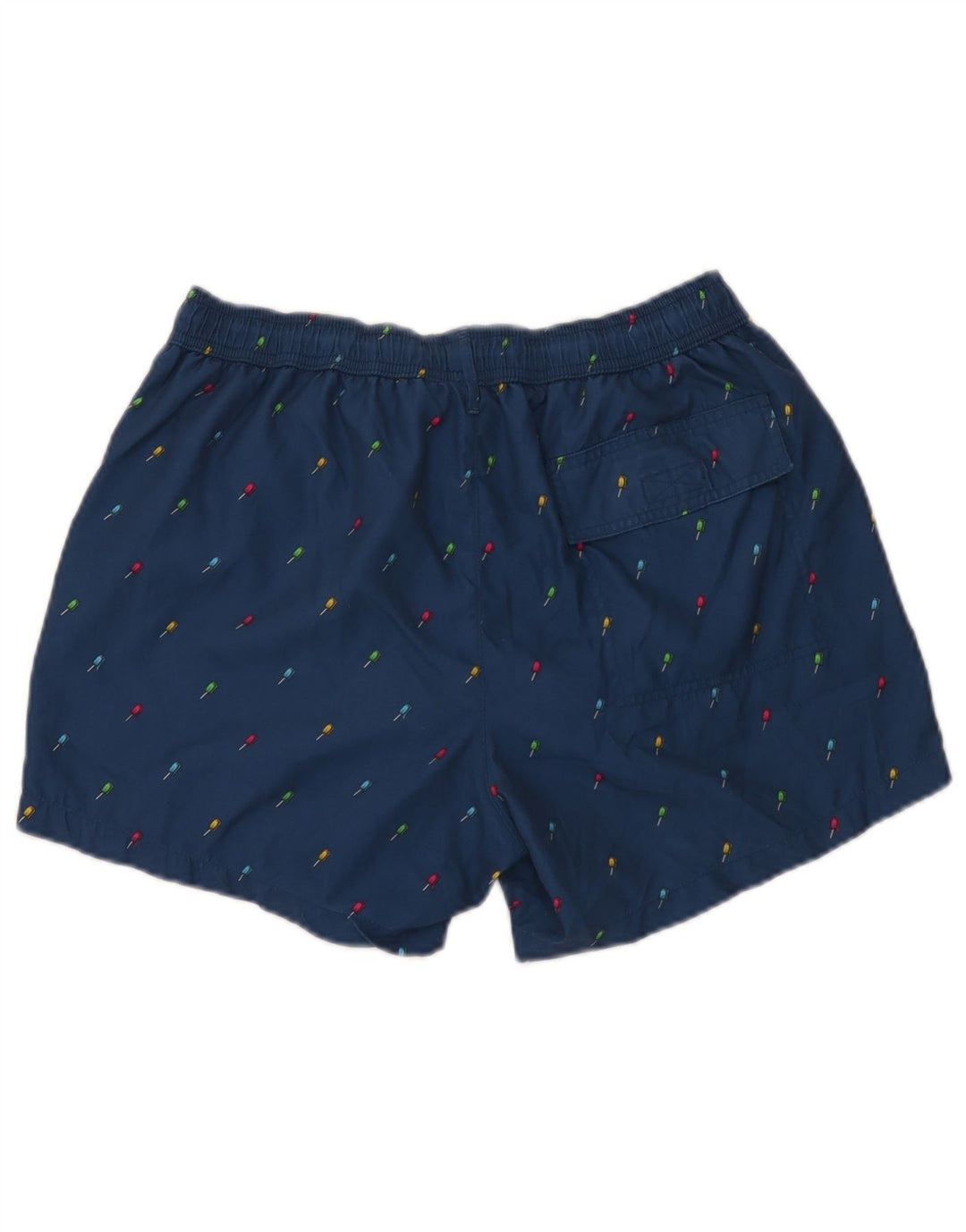Paul Smith Pantaloncini da bagno da uomo con motivo astratto, grandi, in poliestere blu navy