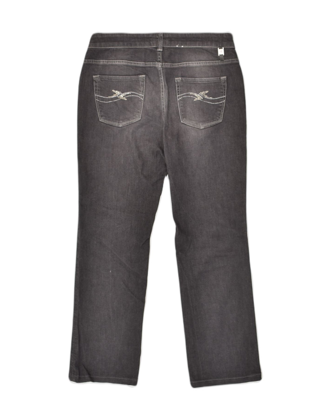 TRUSSARDI Womens Straight Jeans W29 L28  Black Cotton | Vintage Trussardi | Thrift | Second-Hand Trussardi | Used Clothing | Messina Hembry 