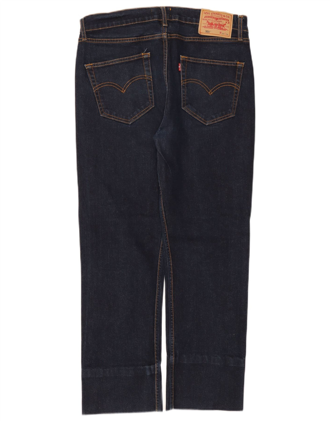 LEVI'S Jeans dritti da uomo 501 W34 L27 cotone blu navy
