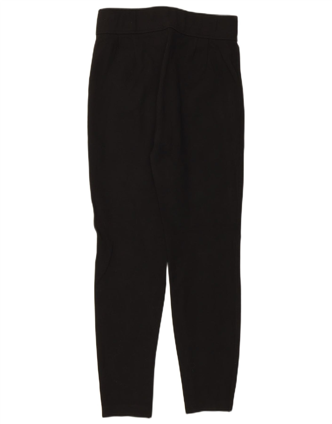 Pantaloni cropped skinny a vita alta da donna Zara medi W28 L27 viscosa nera