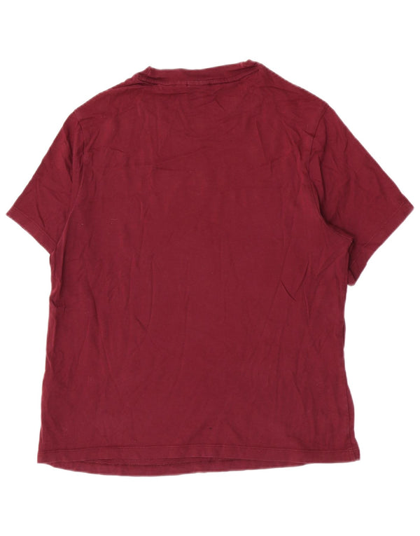 T-shirt da donna Adidas Top UK 12 cotone bordeaux medio