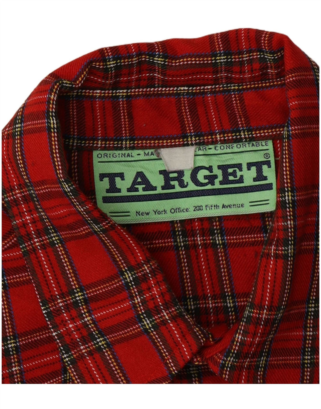 VINTAGE Mens Flannel Shirt 2XL Red Check