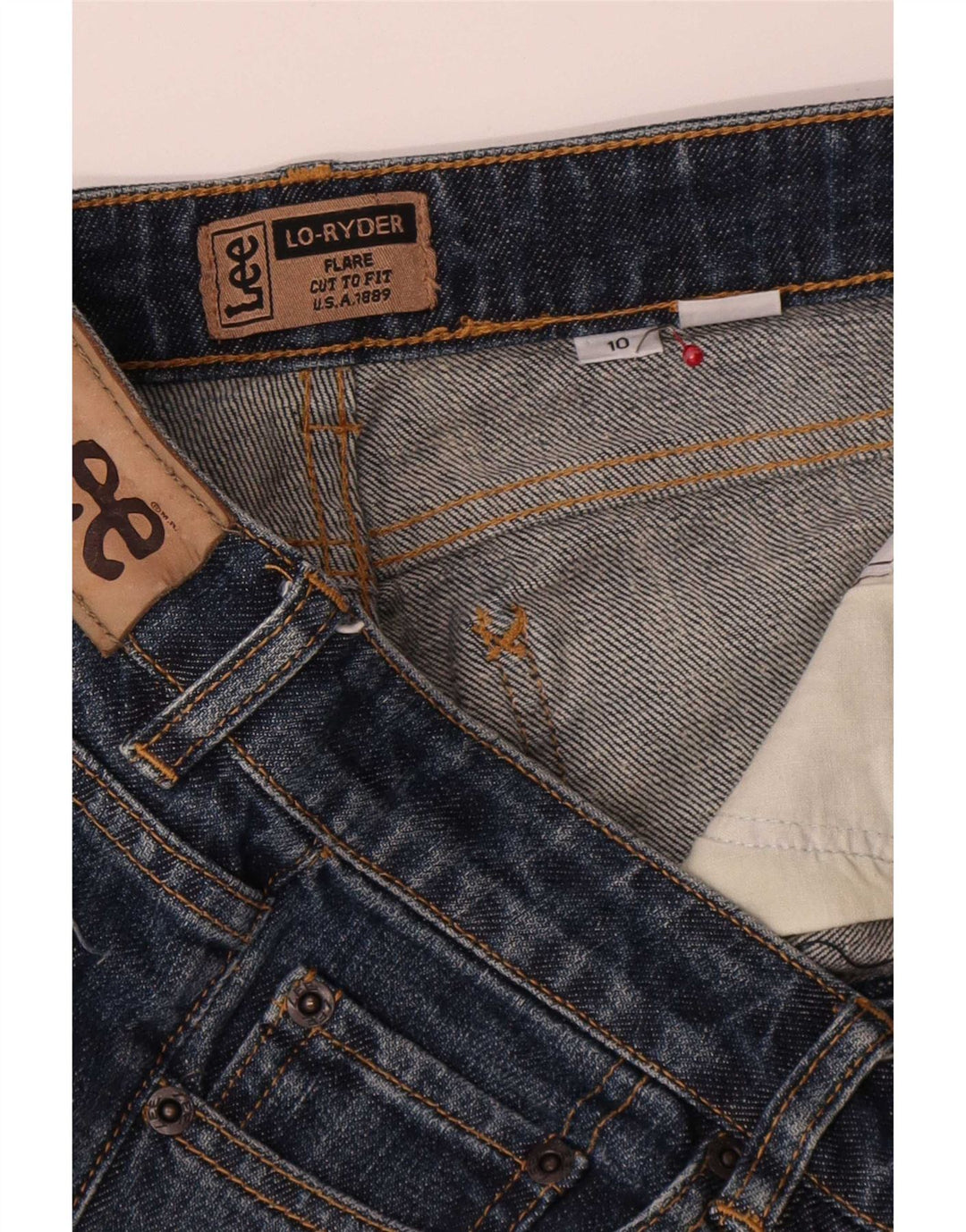 Jeans svasati Ryder da donna Lee US 10 Large W30 L32 Blu navy