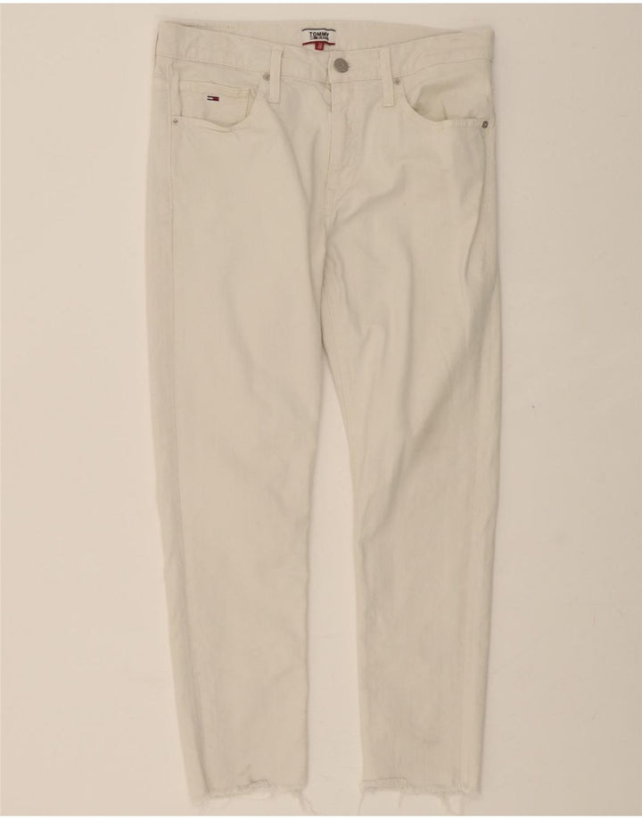 TOMMY HILFIGER Womens Slim Jeans W32 L27 White Vintage Tommy Hilfiger and Second-Hand Tommy Hilfiger from Messina Hembry 