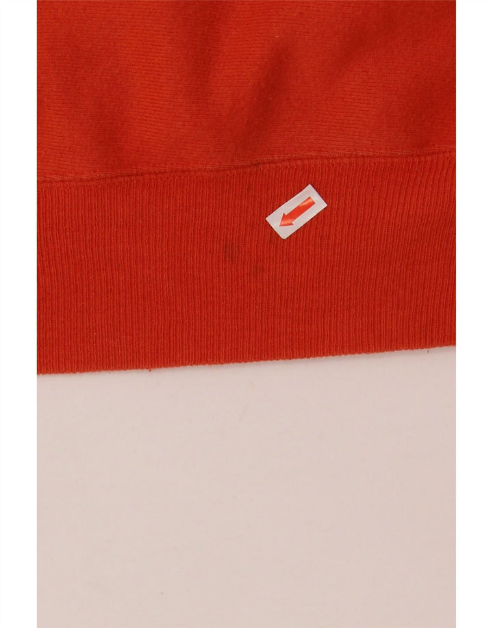 Felpa con cappuccio grafica Champion Reverse Weave da uomo, piccola, in cotone rosso