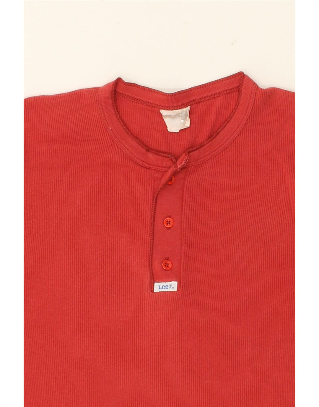 LEE Mens T-Shirt Top Small Red Vintage Lee and Second-Hand Lee from Messina Hembry 