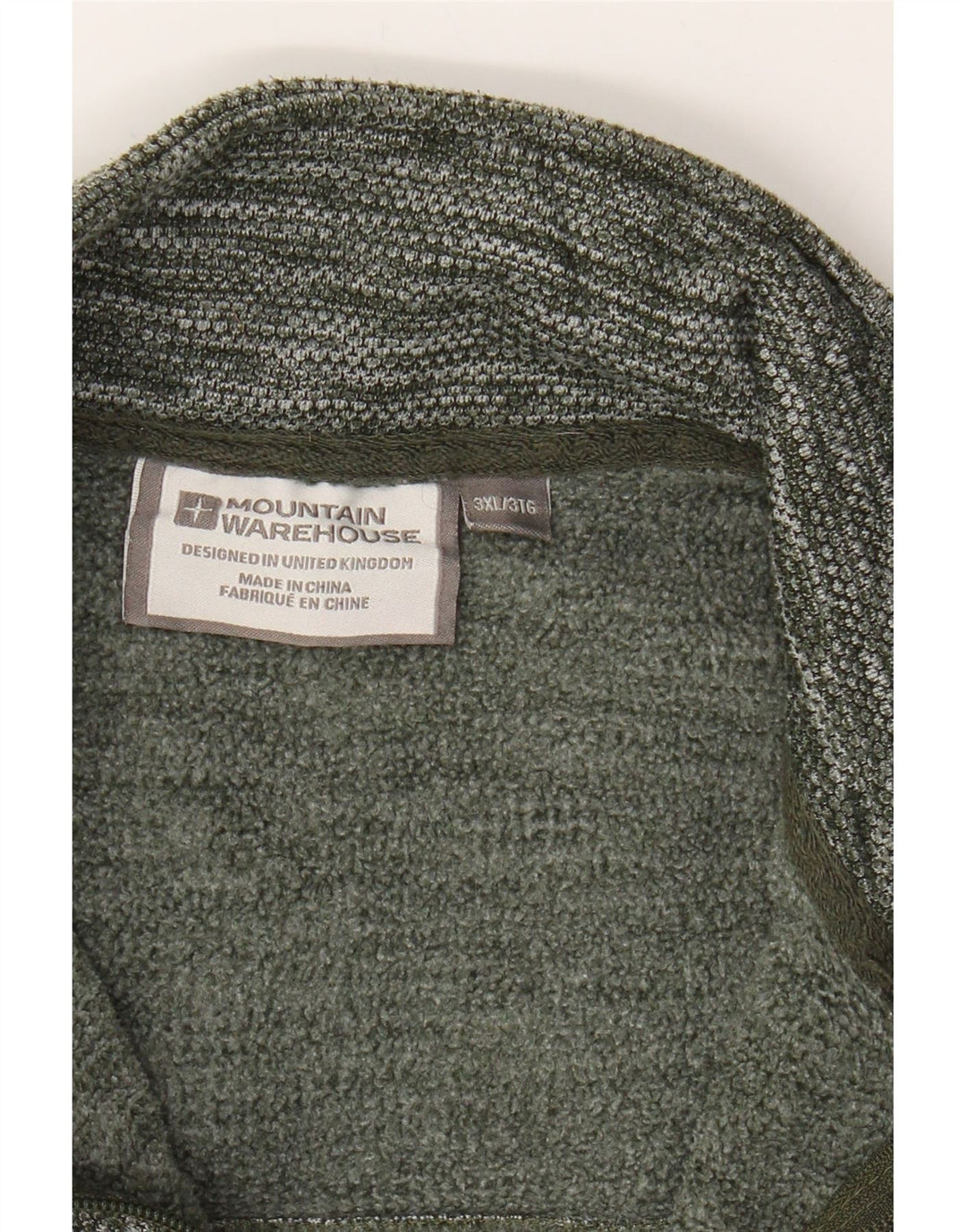 MOUNTAIN WAREHOUSE Mens Zip Neck Sweatshirt Jumper 3XL Grey Polyester Vintage Mountain Warehouse and Second-Hand Mountain Warehouse from Messina Hembry 