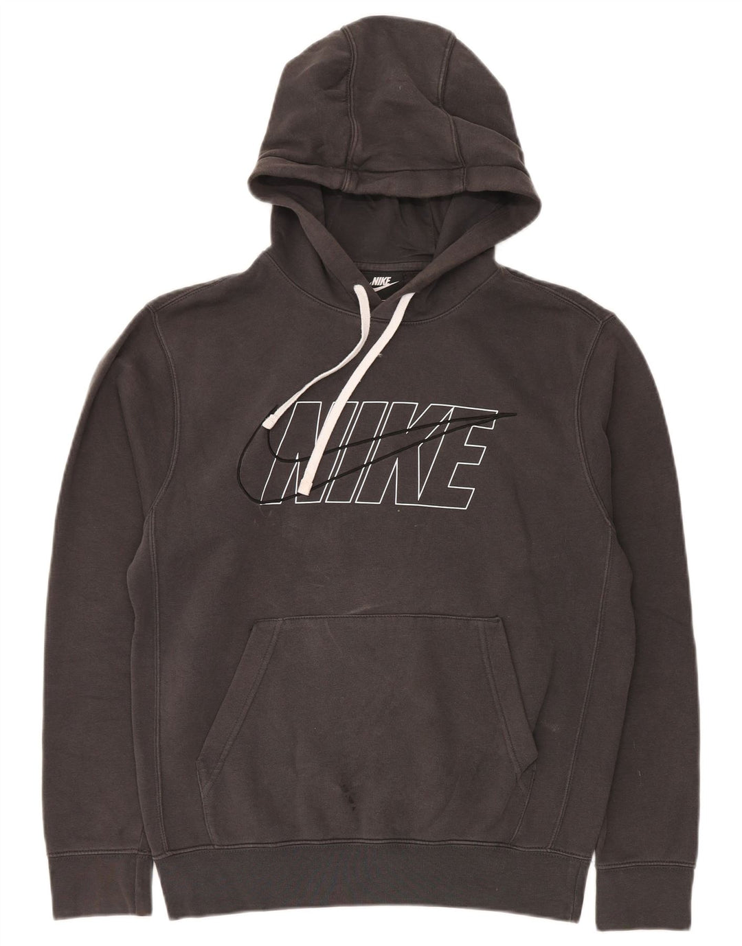Felpa grafica Nike da uomo, maglione piccolo grigio