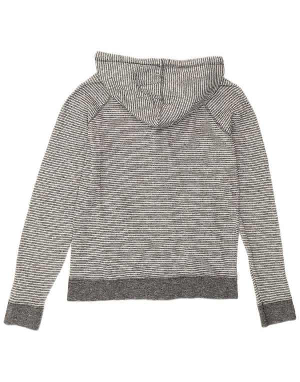 Maglione con cappuccio e zip da donna O'Neill UK 14 Cotone a righe grandi grigie