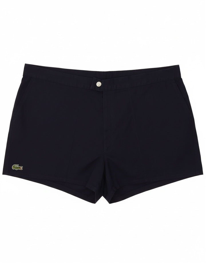 LACOSTE Womens Chino Shorts W34 Large Navy Blue