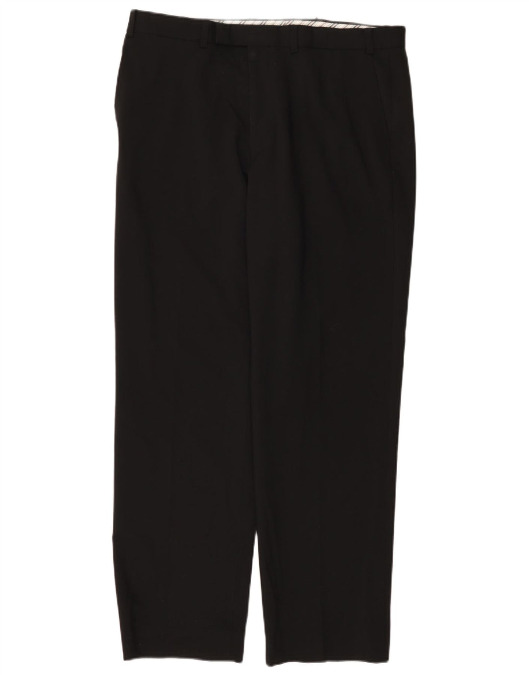 Pantaloni da abito dritti autografi da uomo Marks & Spencer W36 L31 neri
