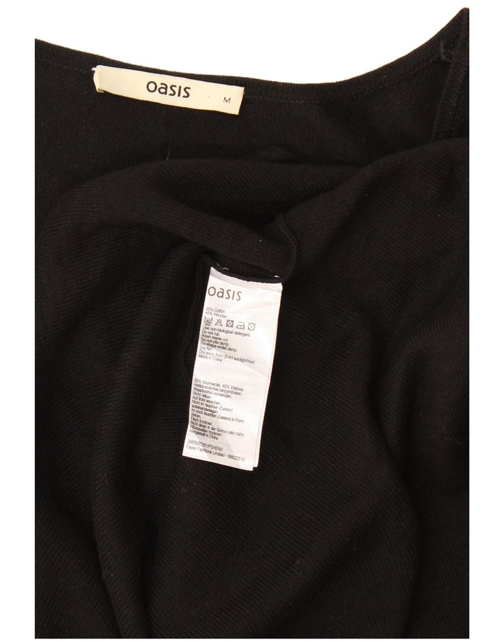 Abito maglione da donna Oasis UK 12 cotone nero medio