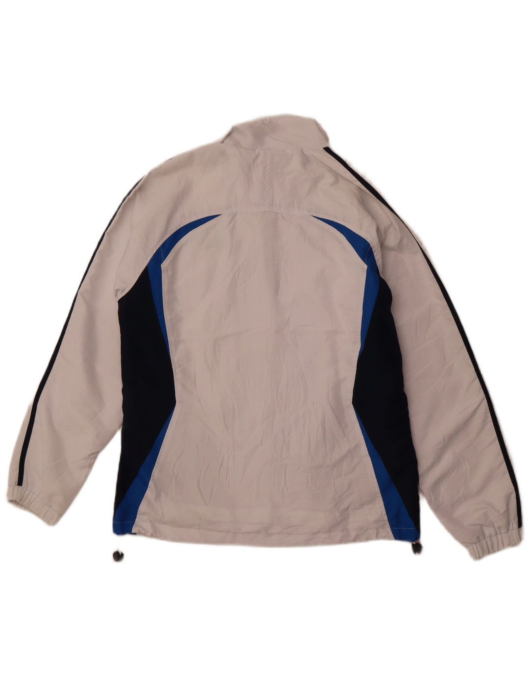 Giacca da tuta da uomo ASICS, giacca grande, in poliestere color block bianco