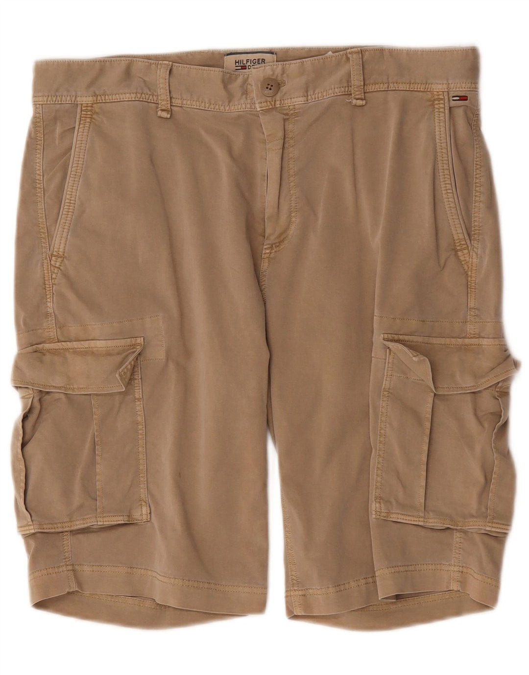 Pantaloncini cargo da uomo Tommy Hilfiger W32 cotone beige medio