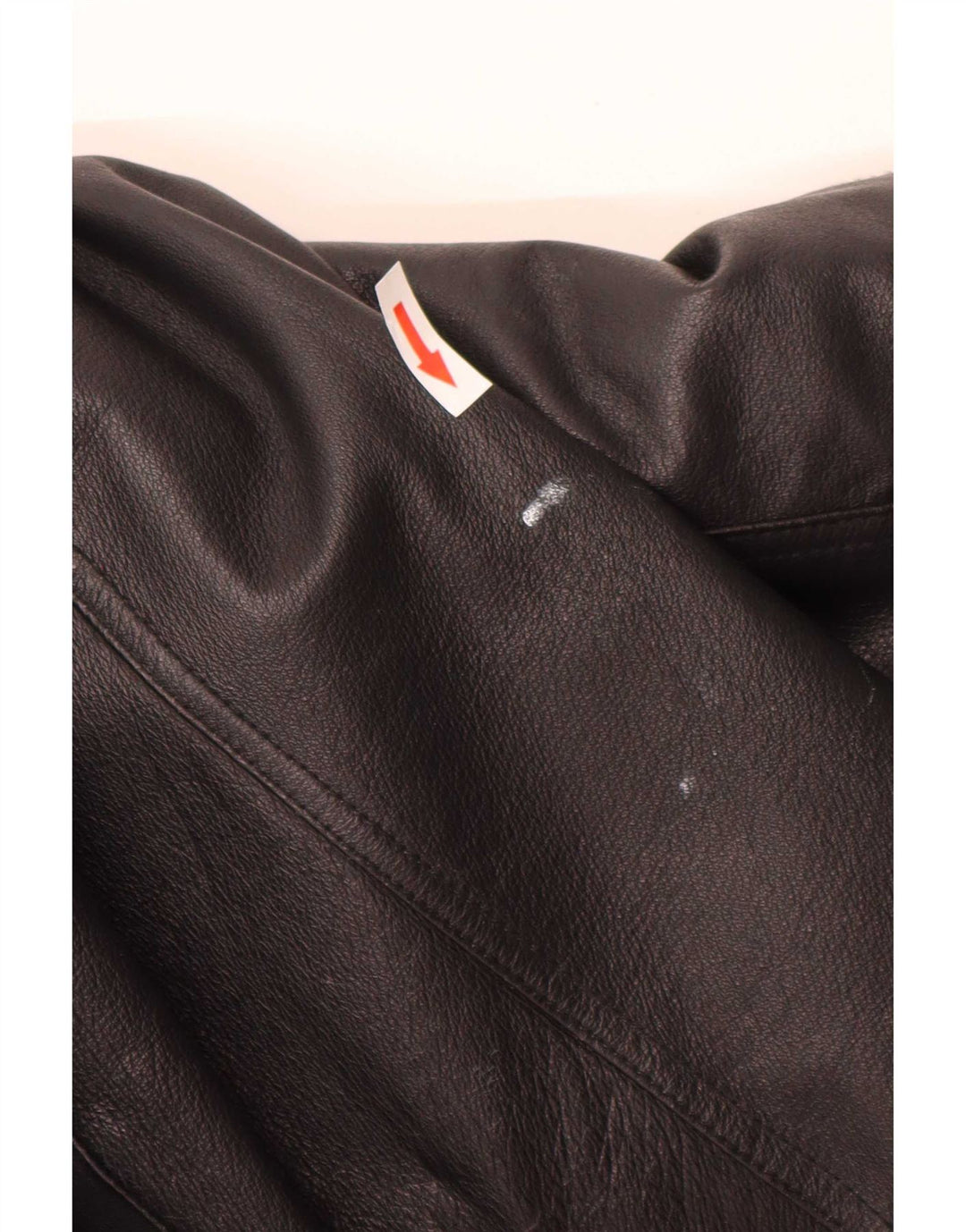 Giacca da motociclista in pelle Canda da donna di C&A UK 12 media nera