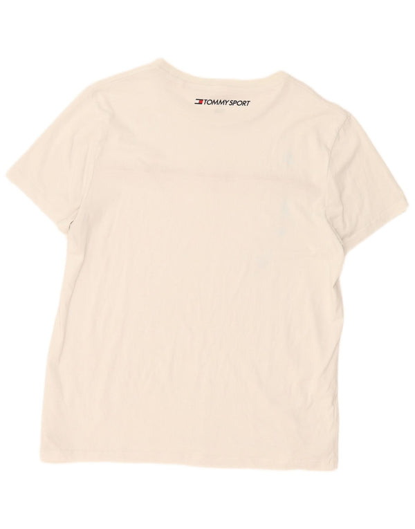 T-shirt da uomo Tommy Hilfiger Top grande in cotone bianco